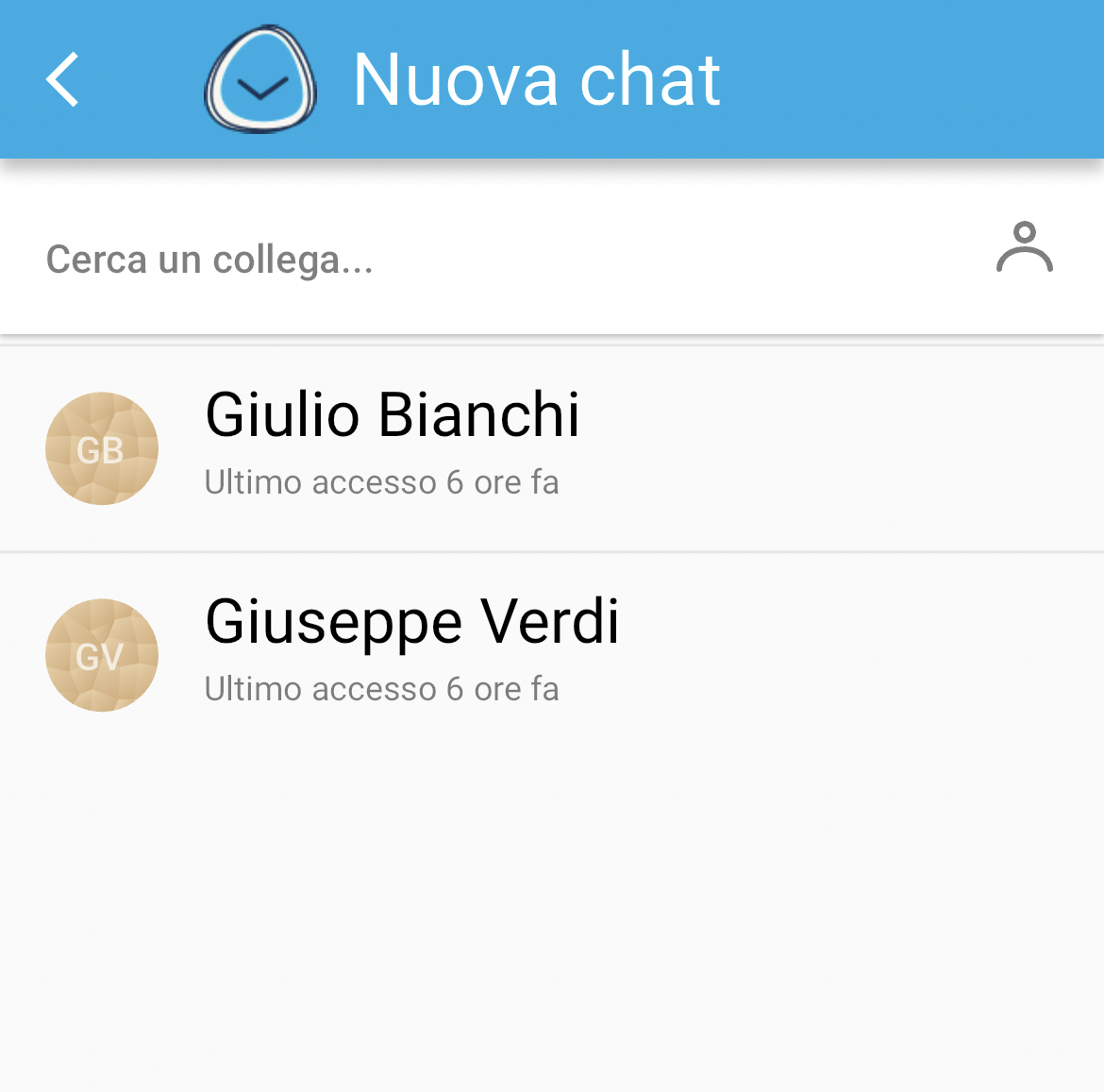 Elenco colleghi chat EasyHour