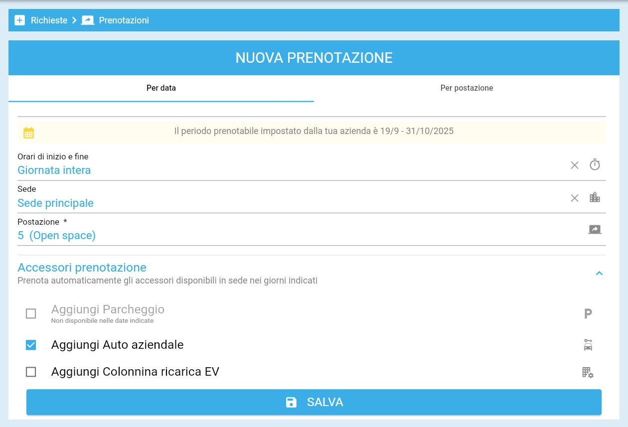 Oltre le scrivanie prenotare risorse condivise iPad, auto, parcheggi, ricarica EV