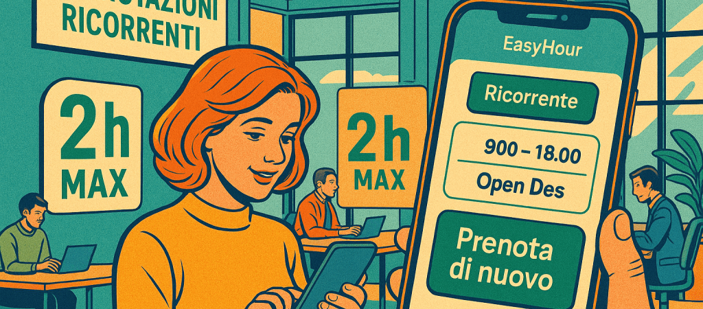 Prenotazioni più intelligenti con EasyHour: ricorrenze, limiti e “Prenota di nuovo”